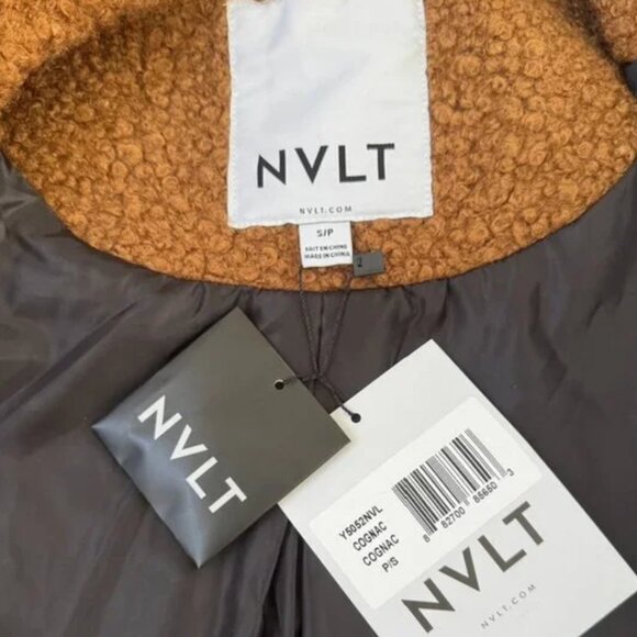 Anthropologie NVLT Long Teddy Coat Brown NWT – Size S - Picture 4 of 5